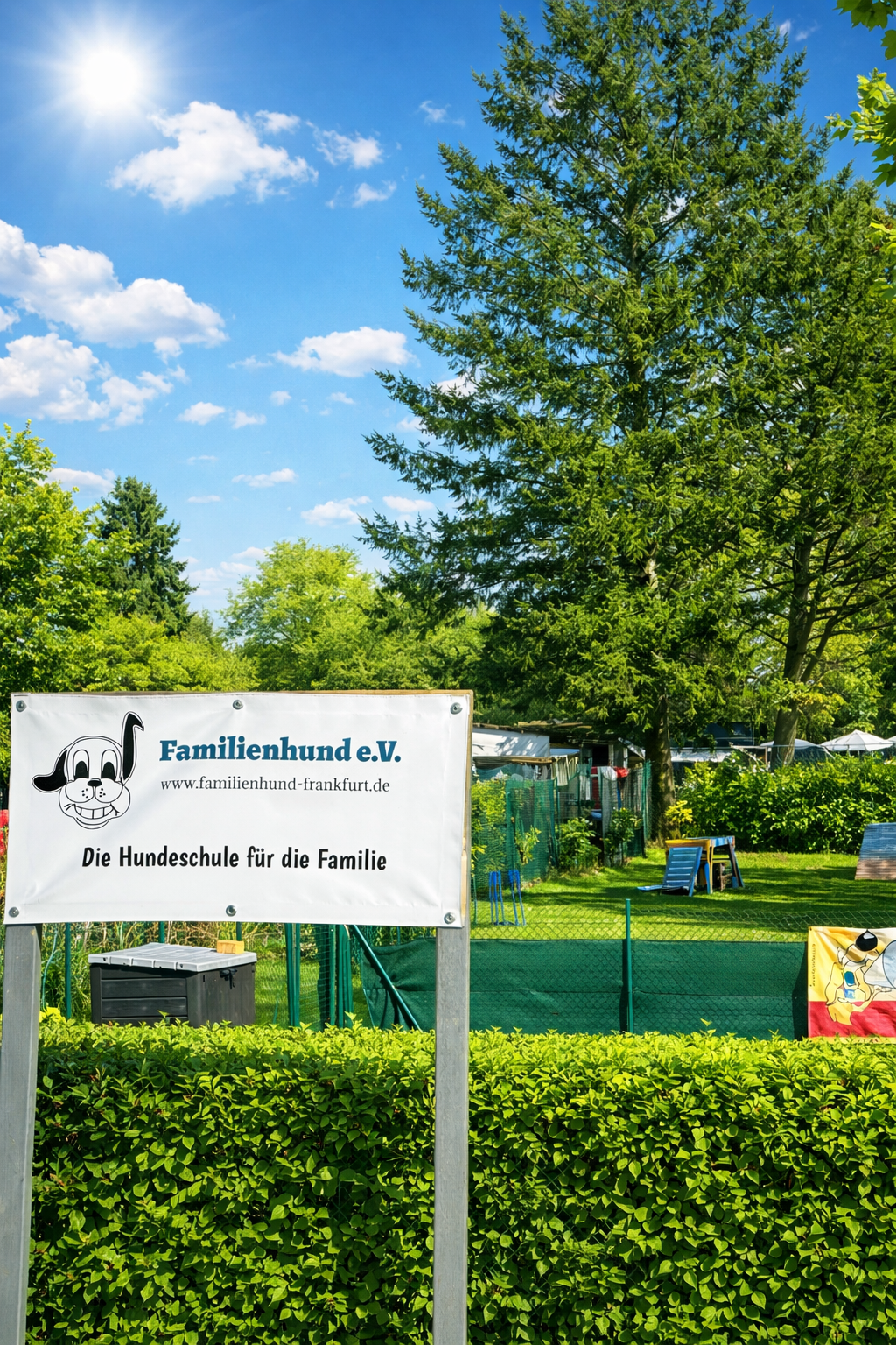 Trainingsplatz des Familienhund e.V. im Sommer